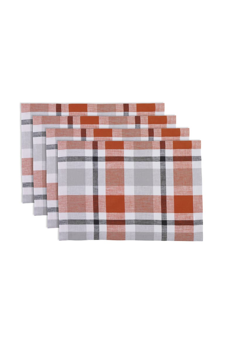 Solino Home Linen Placemats - Fall Buffalo Check, 14" x 19", Main, color, 