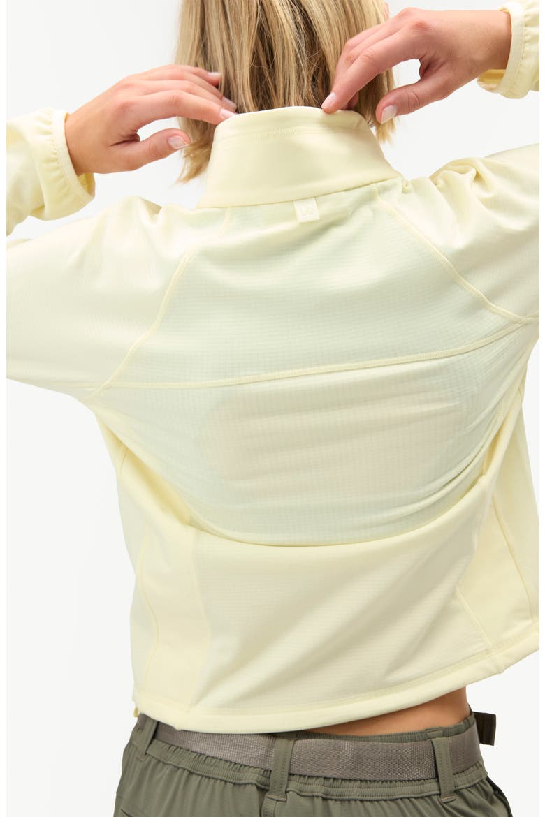 Rebecca Half-Zip Fleece Pullover, Alternate, color, CHARDONNAY