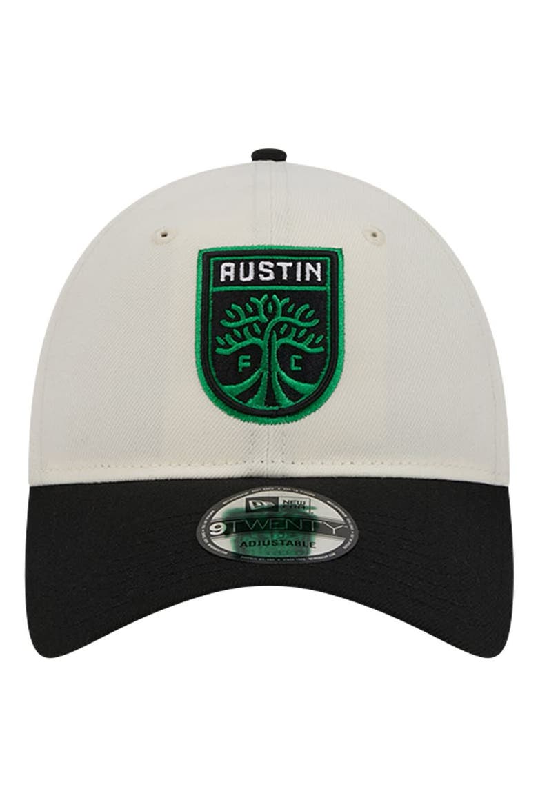 Men's New Era White Austin FC 2024 Kick Off Collection 9TWENTY Adjustable Hat, Alternate, color, White
