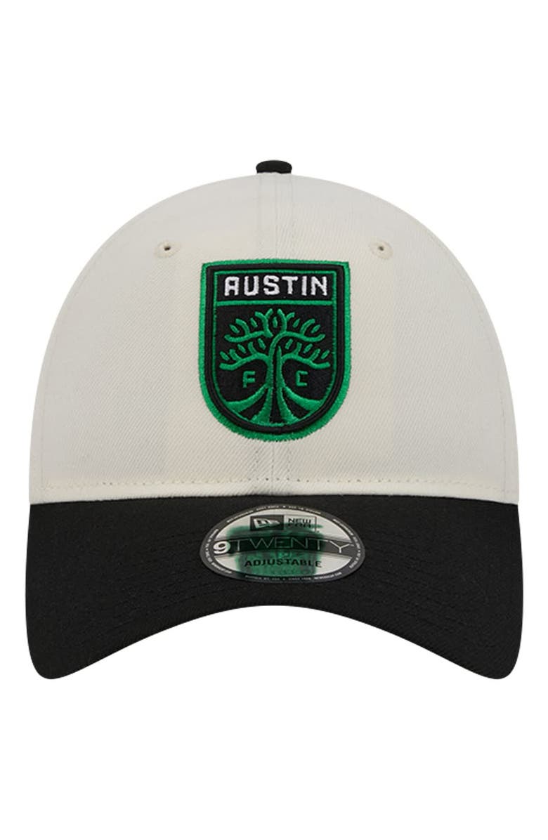 New Era Men's New Era White Austin FC 2024 Kick Off Collection 9TWENTY Adjustable Hat, Alternate, color,