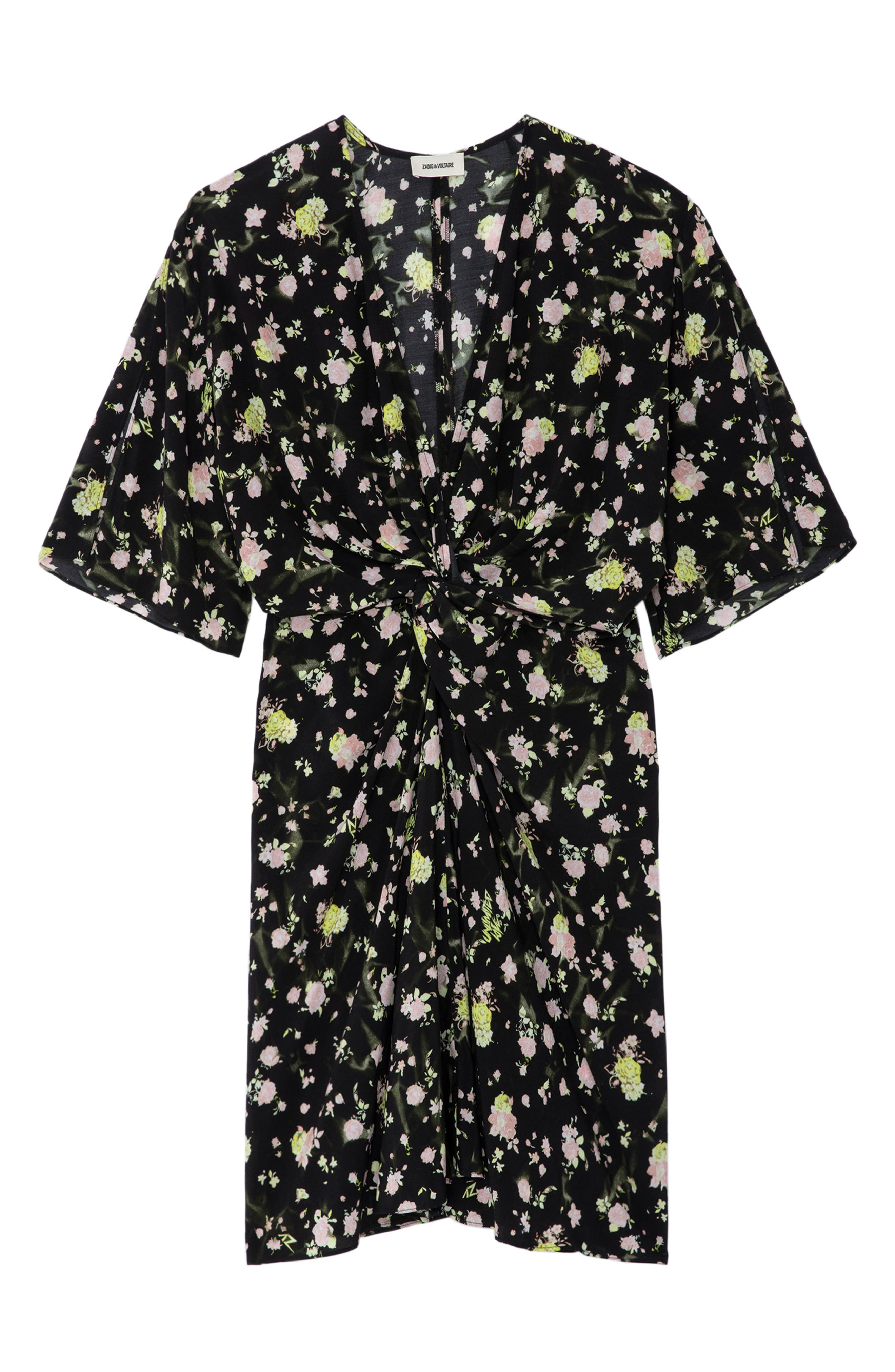 Zadig & Voltaire Rozom Rose Print Dress (Women) | Nordstrom