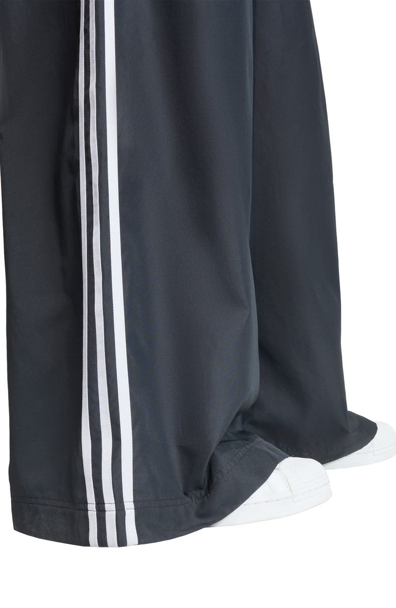 adidas Originals Firebird Recycled Polyester Wide Leg Track Pants, Alternate, color, Black/ White
