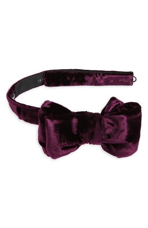 Fluid Velvet Bow Tie