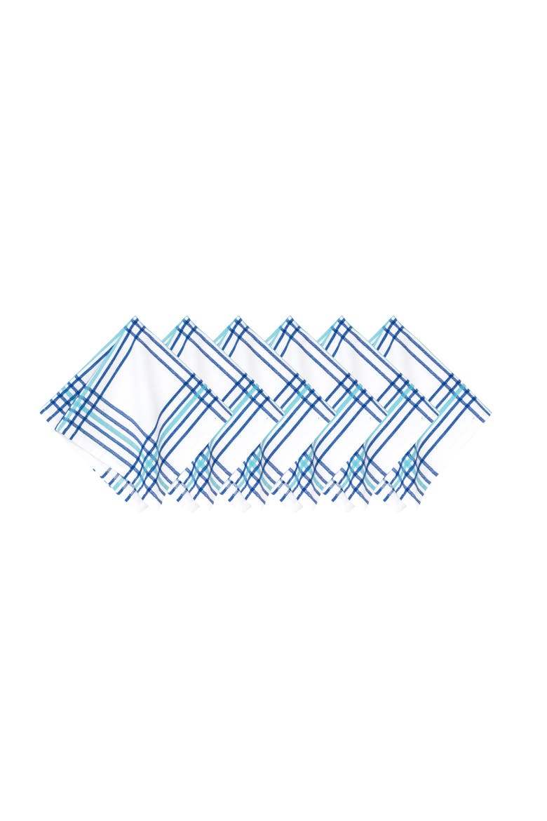 River Run Cloth Napkin 18" x 18", Alternate, color, Blue