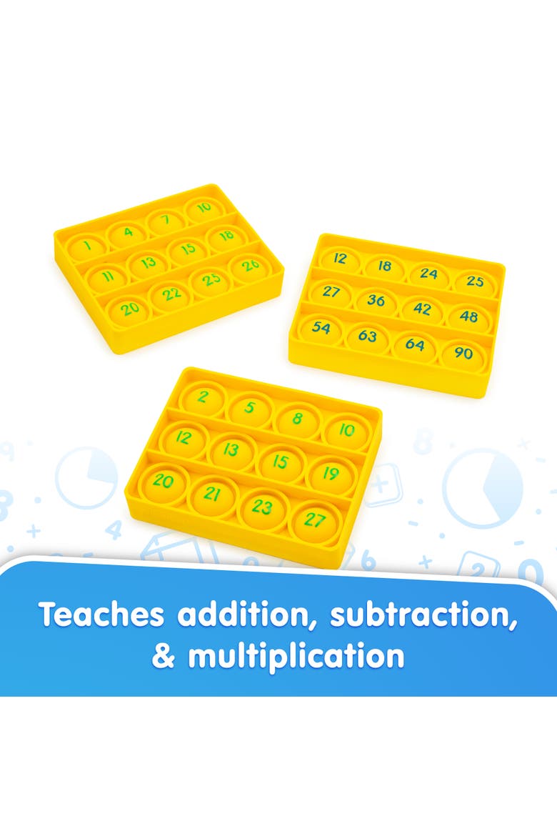 Math Pop Bingo, Alternate, color, Multicolored