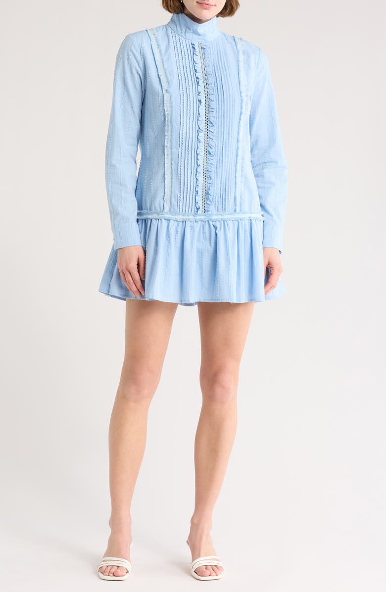 AREA STARS Sara Long Sleeve Pin Tuck Dress, Main, color, 