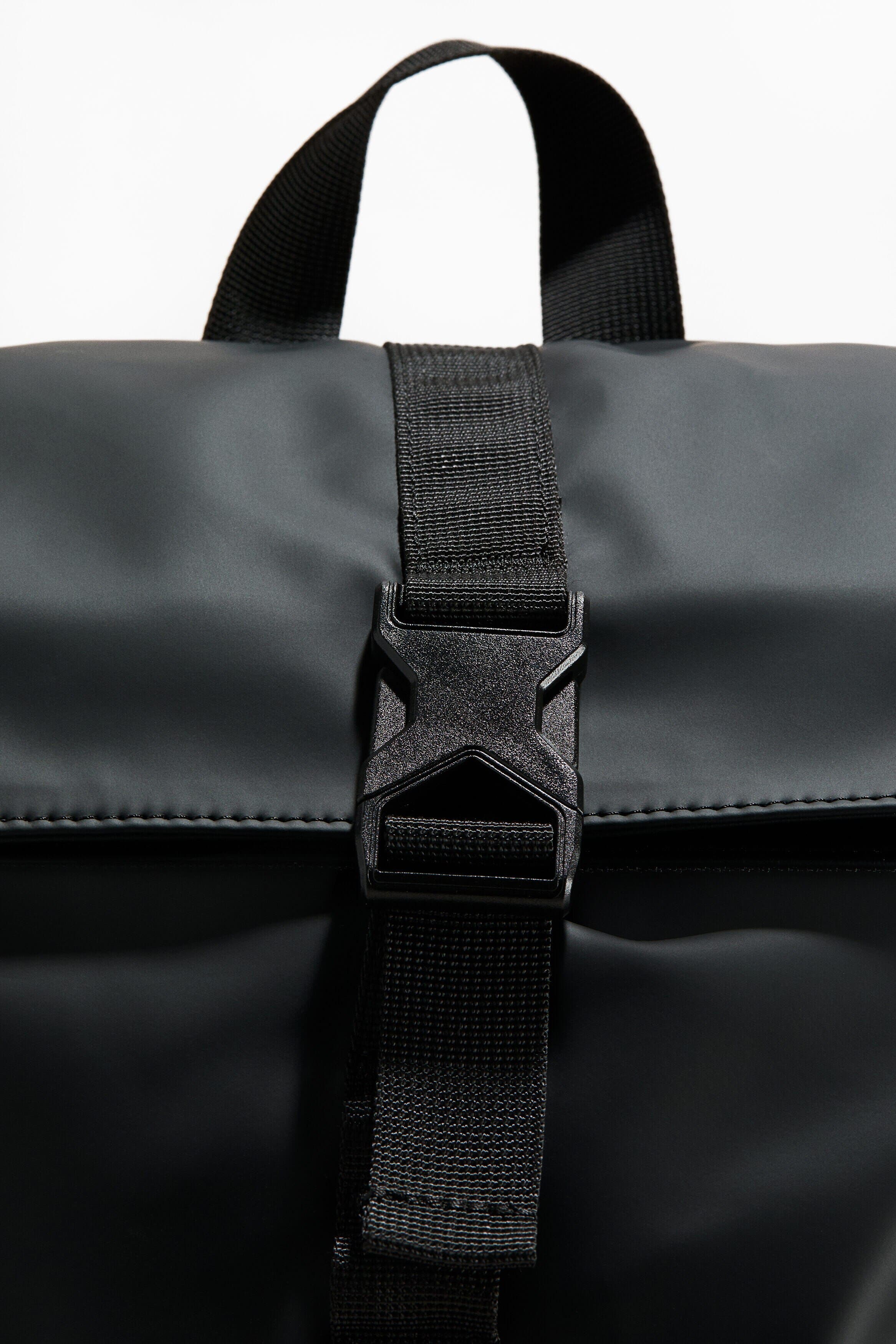 H&M Roll-top Backpack, Alternate, color, Black