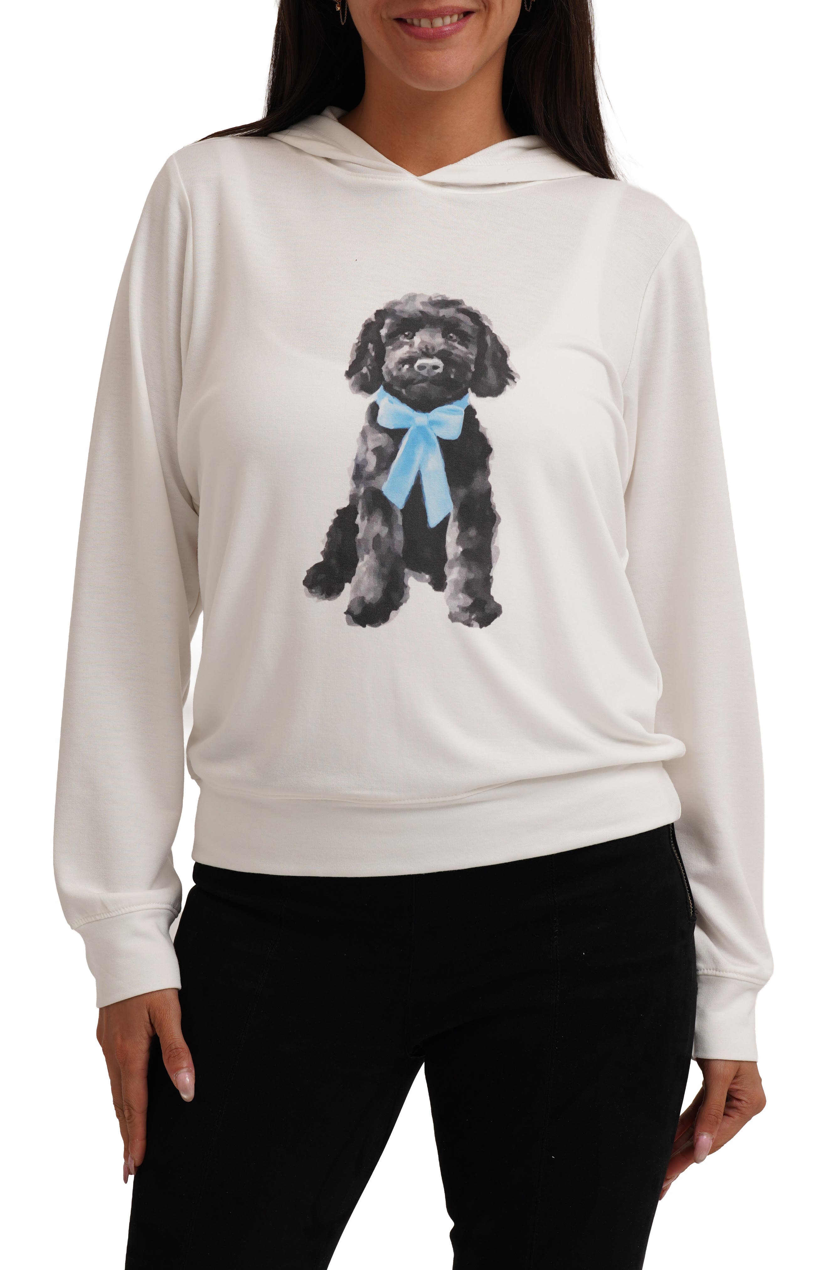 CYRUS Fluffy Dog Graphic Hoodie