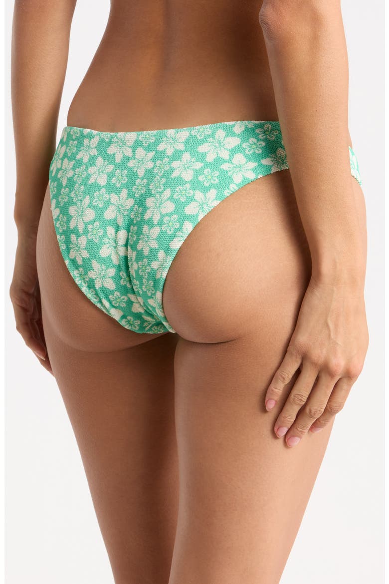 Nocturnal Cheeky Swim Bottoms, Alternate, color, PALM PARADISE