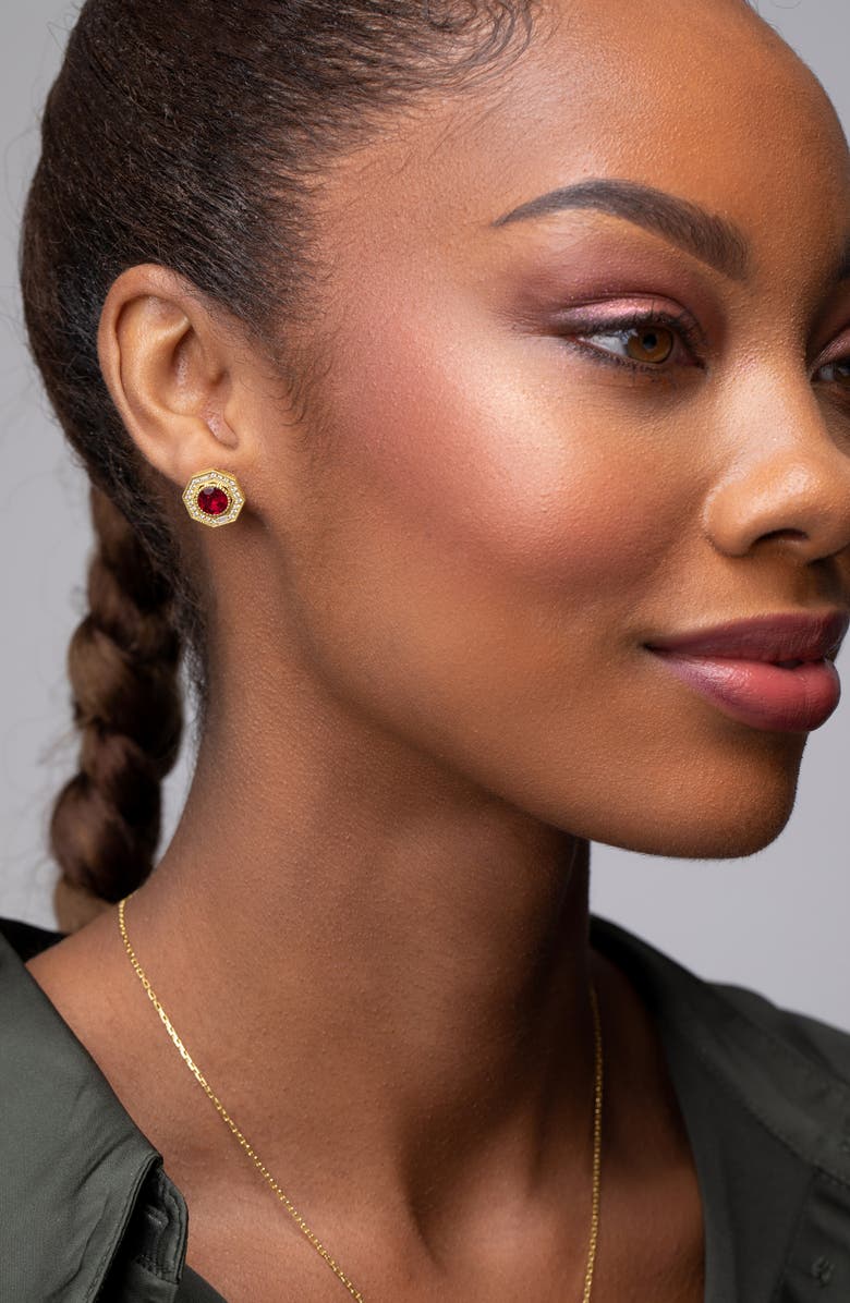 Bony Levy Ruby & Diamond Stud Earrings, Alternate, color,