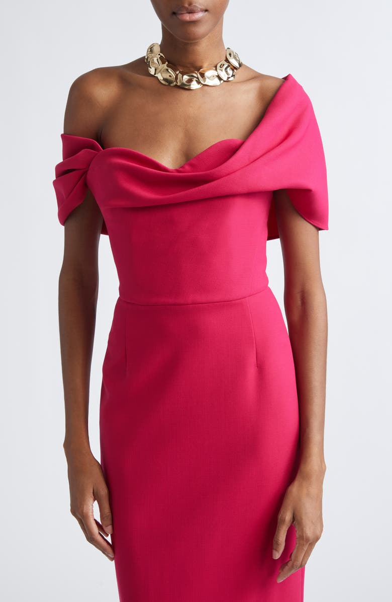 Carolina Herrera Sculptural Statement Necklace, Alternate, color, Gold