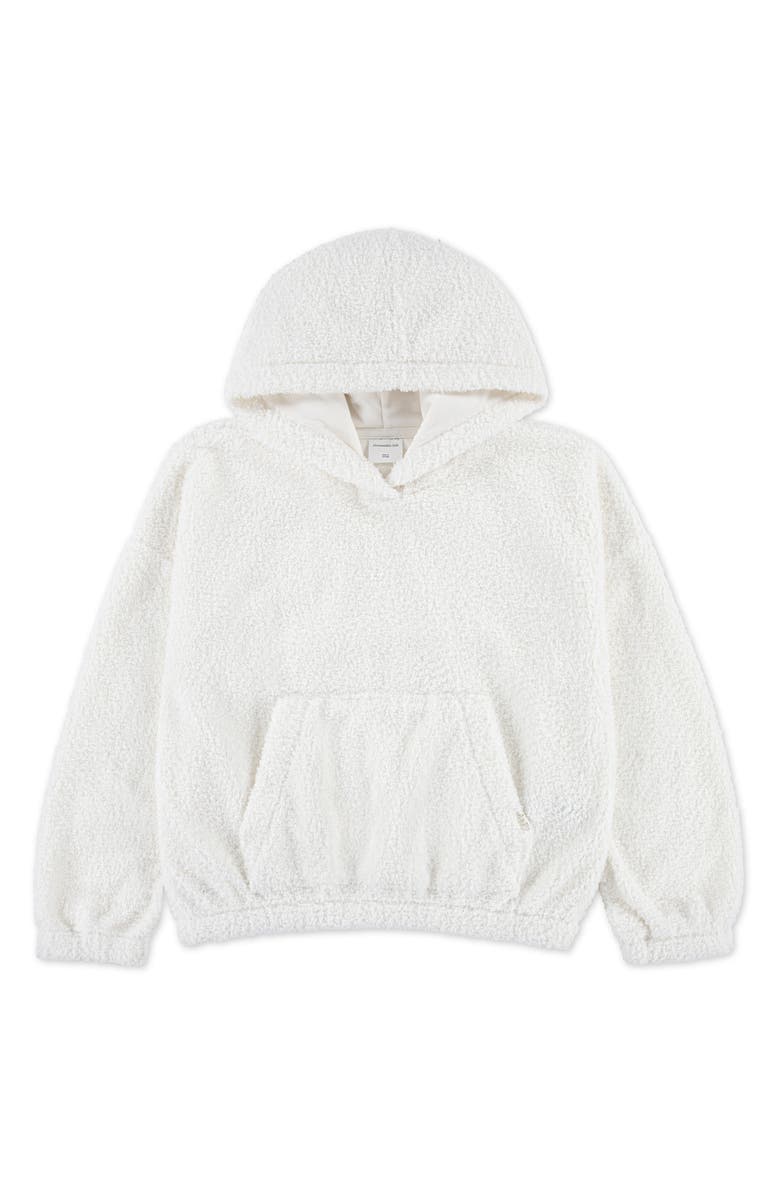 abercrombie kids Kids' Cozy Fleece Hoodie, Main, color, Jet Stream