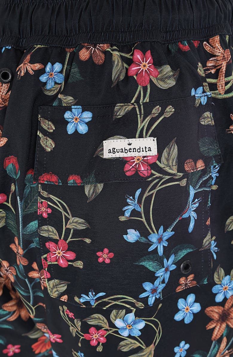 Agua Bendita Joe Swim Trunks, Alternate, color, Brown Multi