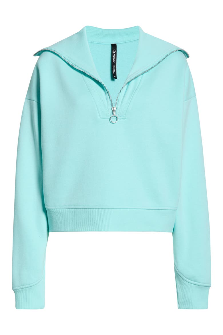 LuxeFleece Quarter Zip Sweatshirt, Alternate, color, LIMPET SHELL