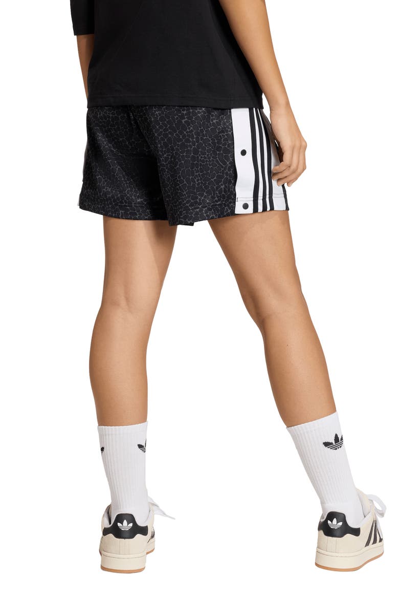 Print Adibreak Shorts, Alternate, color, BLACK/ GREY SIX