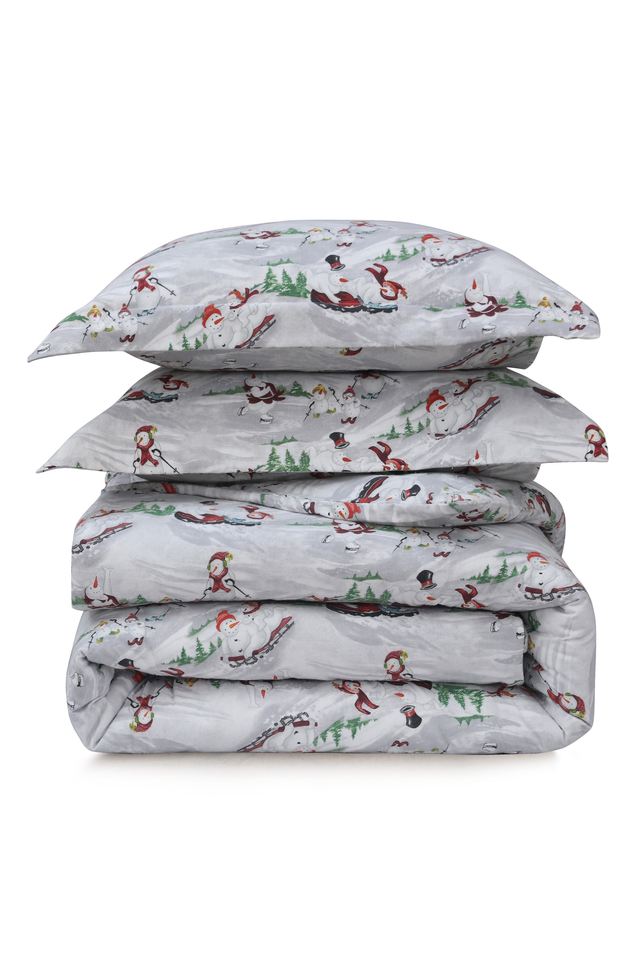 AZORES HOME Winter Wonderland Cotton Flannel Comforter & Pillow Sham Set