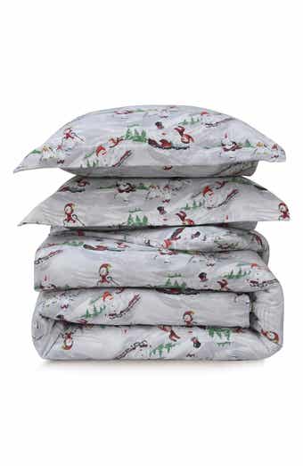 AZORES HOME Winter Wonderland Cotton Flannel Comforter & Pillow Sham Set