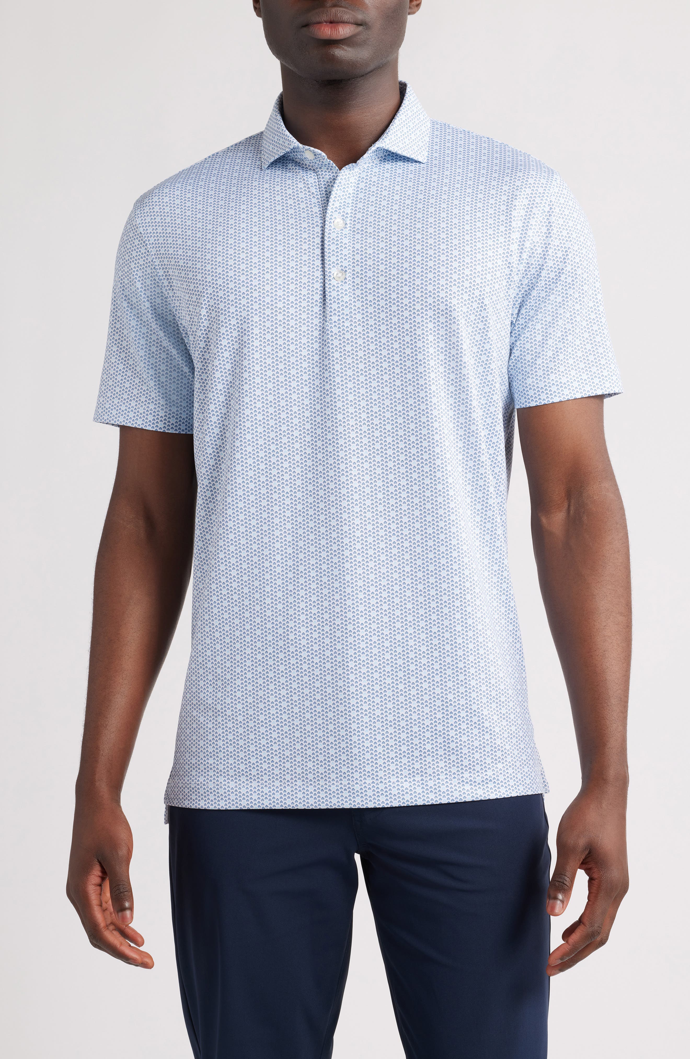 Emillio Geo Print PREP-FORMANCE Golf Polo