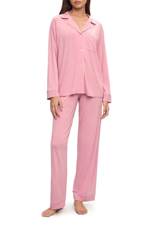 Cuddle & Coo Pink Ribbed pocket Stretchie 3PC Set