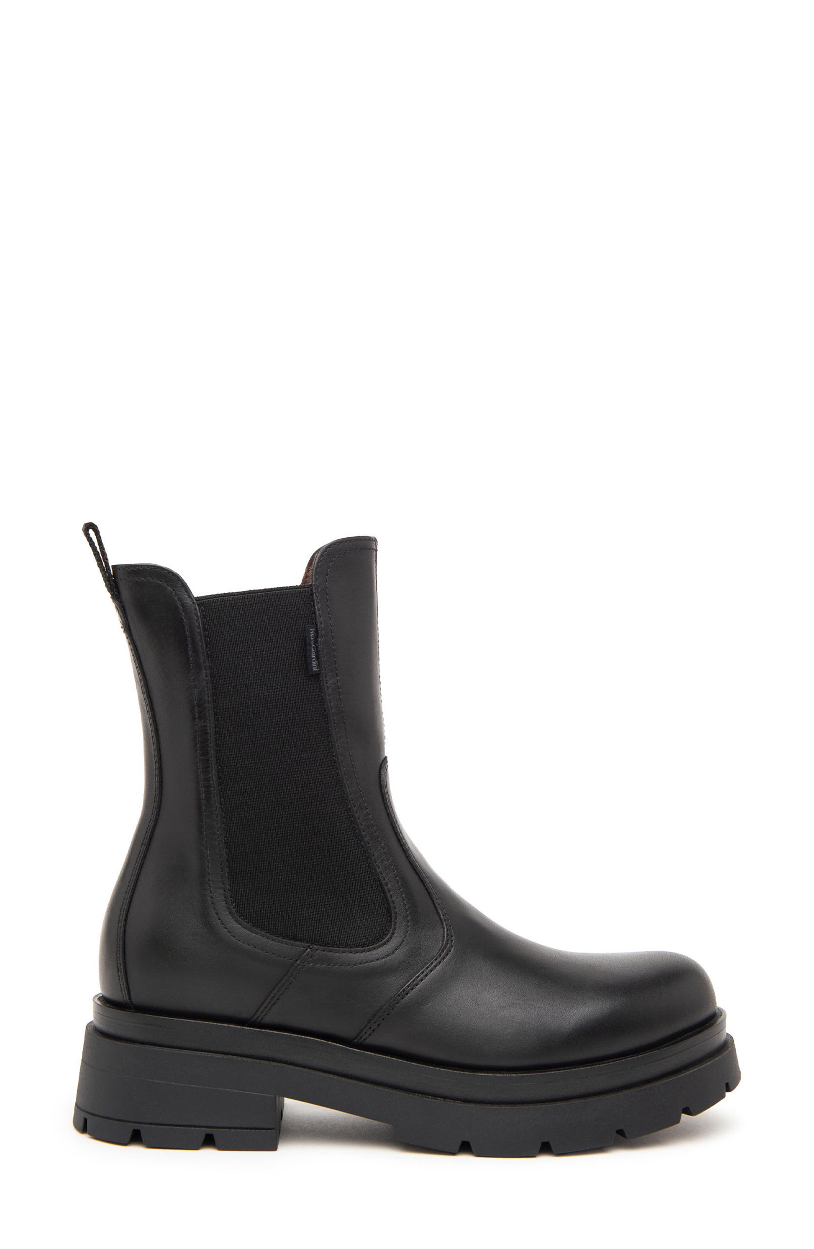 NeroGiardini Faux Fur Lined Chelsea Boot, Main, color, Black