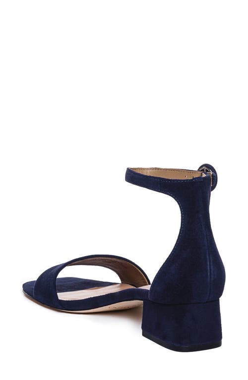 Bernardo Jalena Suede Ankle-strap Sandals In Dark Navy