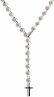 Leni James The Calista Convertible Pearl Rosary Necklace