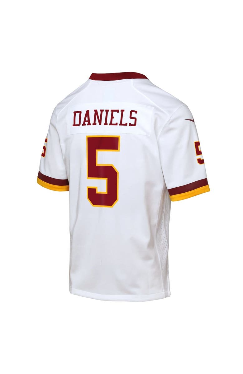 Nike Youth Nike Jayden Daniels White Washington Commanders Game Super Bowl Era Jersey, Alternate, color, White
