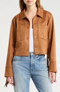 Steve Madden Cheyenne Fringe Faux Suede Jacket