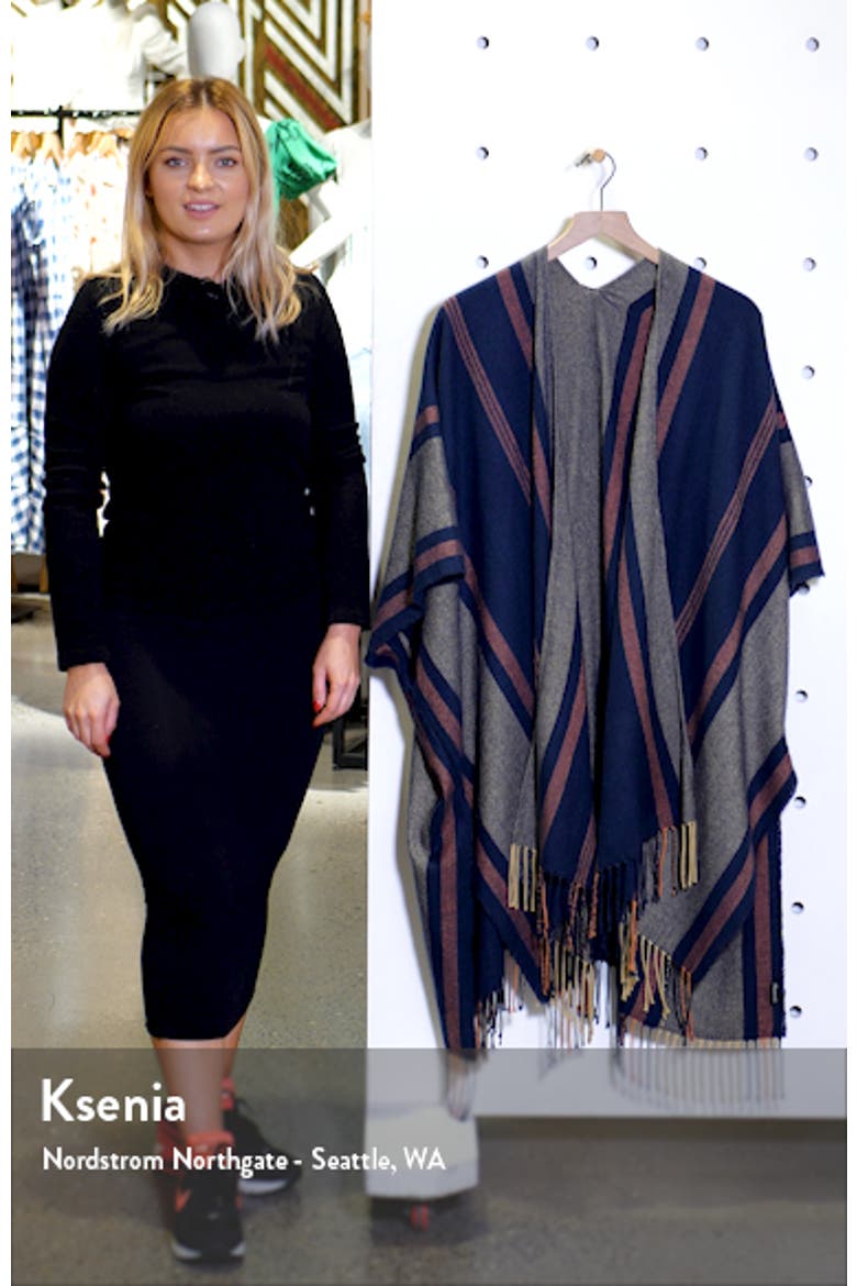 Variegated Stripe Poncho (Nordstrom Exclusive) video