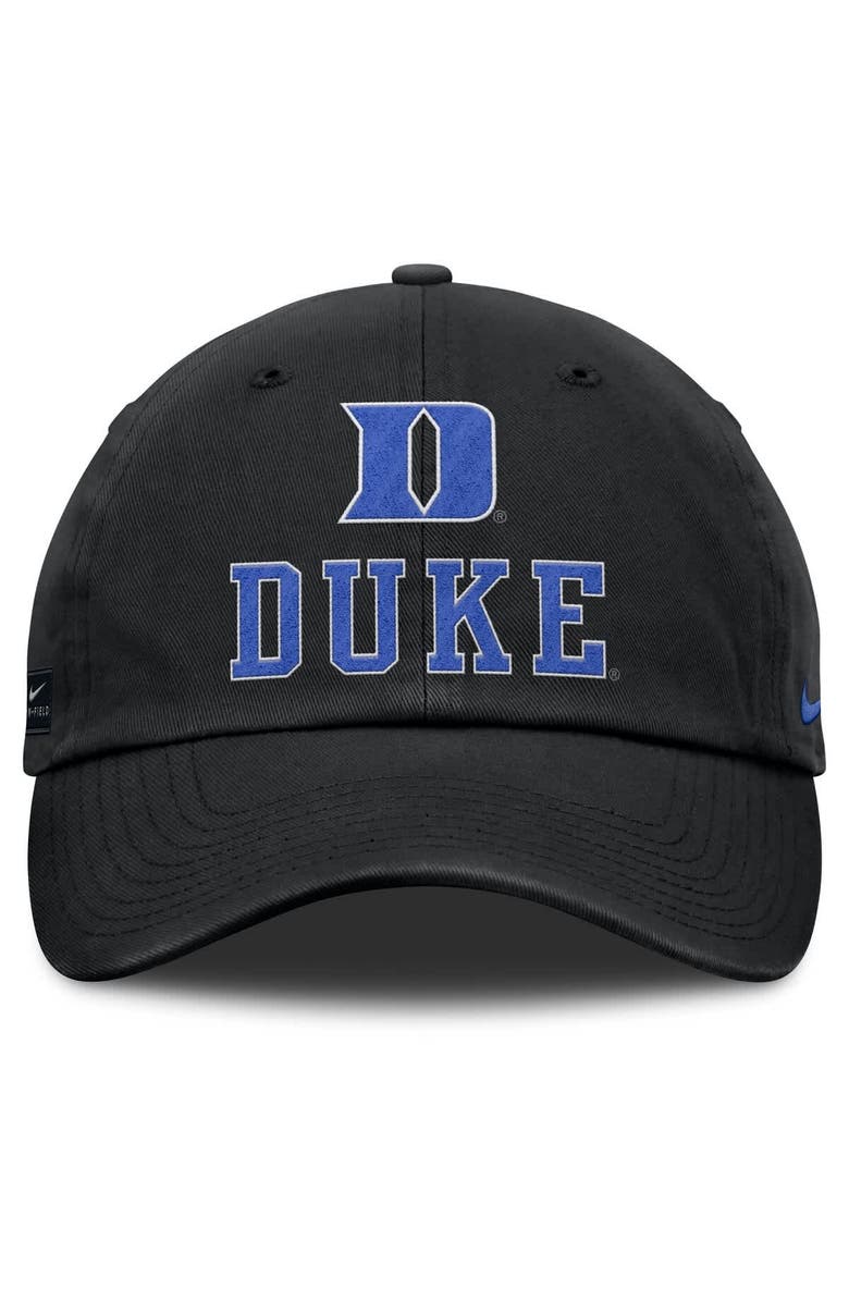Nike Men's Nike Black Duke Blue Devils 2025 Sideline Club Adjustable Hat, Alternate, color, 
