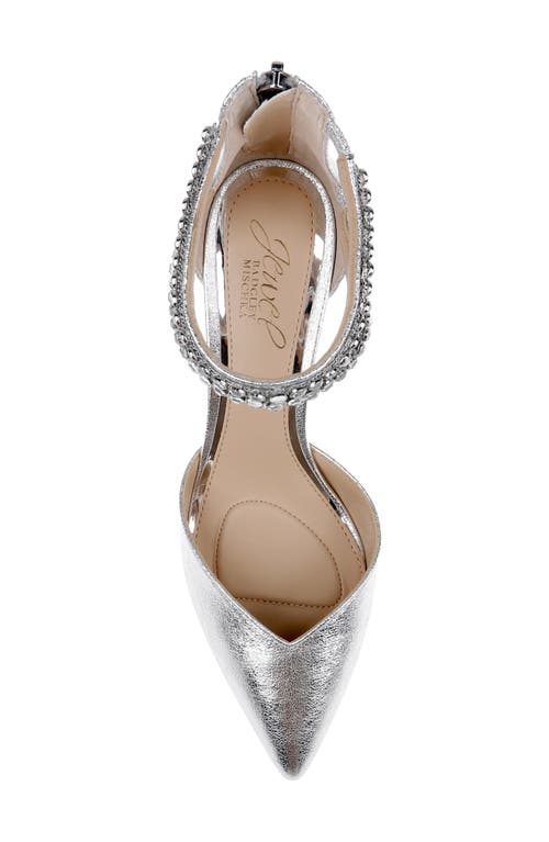 Jewel Badgley Mischka Emmi Ankle Strap Pointed Toe Pump