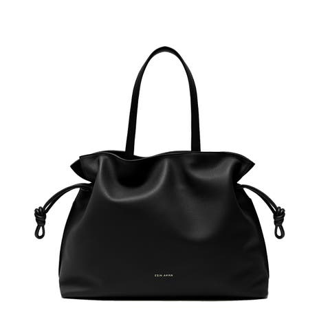 2-in-1 Emma Leather Tote Bag