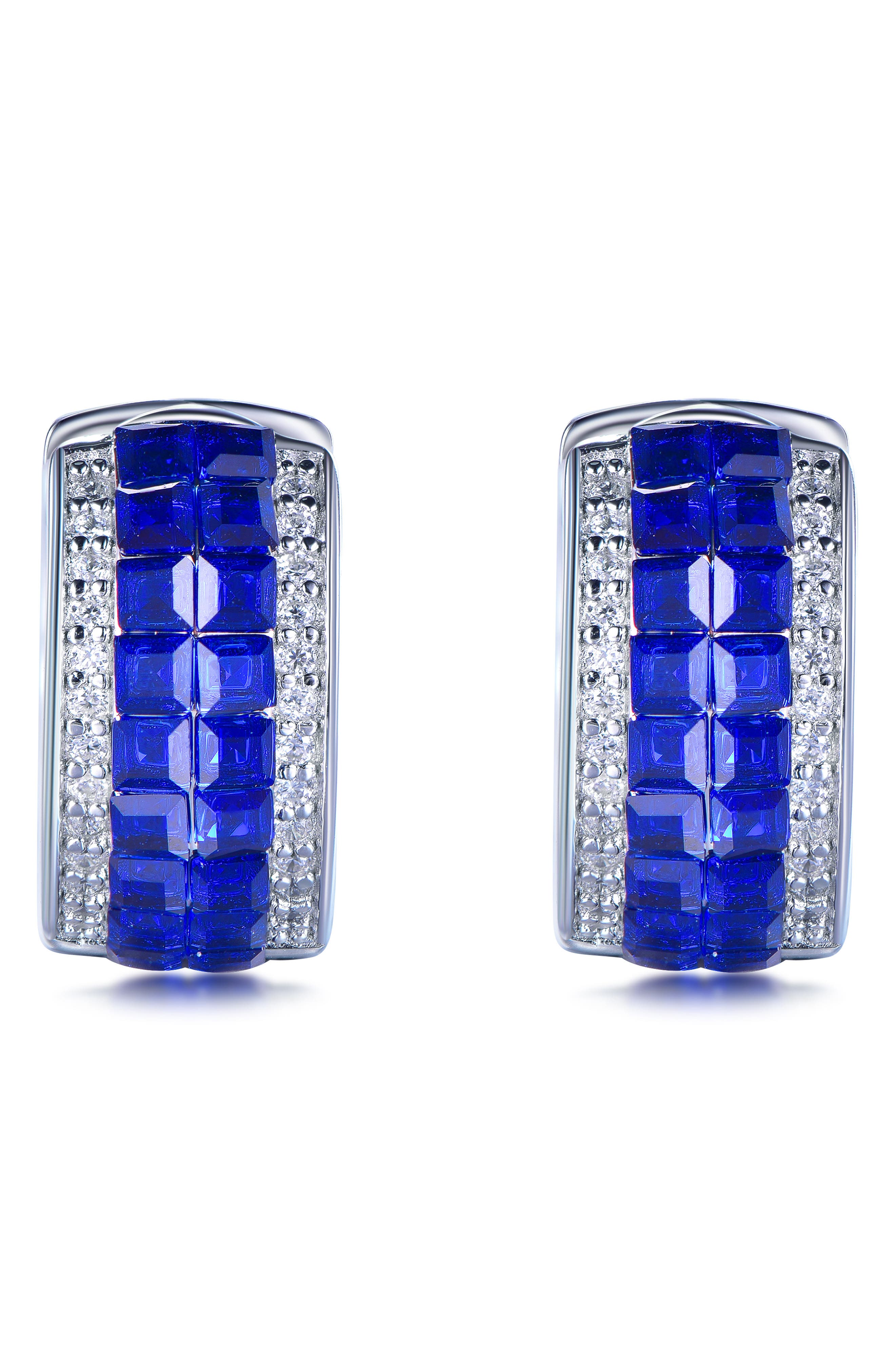 SUZY LEVIAN Cubic Zirconia Huggie Hoop Earrings