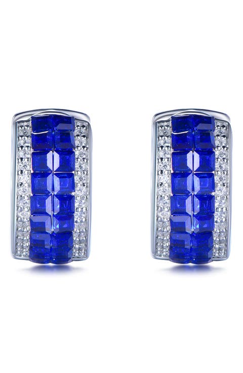 Cubic Zirconia Huggie Hoop Earrings