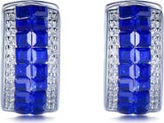 SUZY LEVIAN Cubic Zirconia Huggie Hoop Earrings