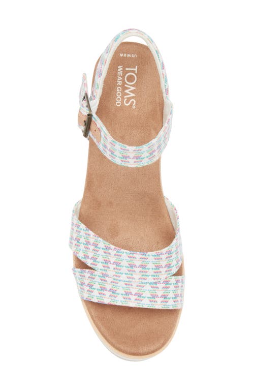 TOMS TOMS WIDE TRIANGLE WOVEN WEDGE SANDAL