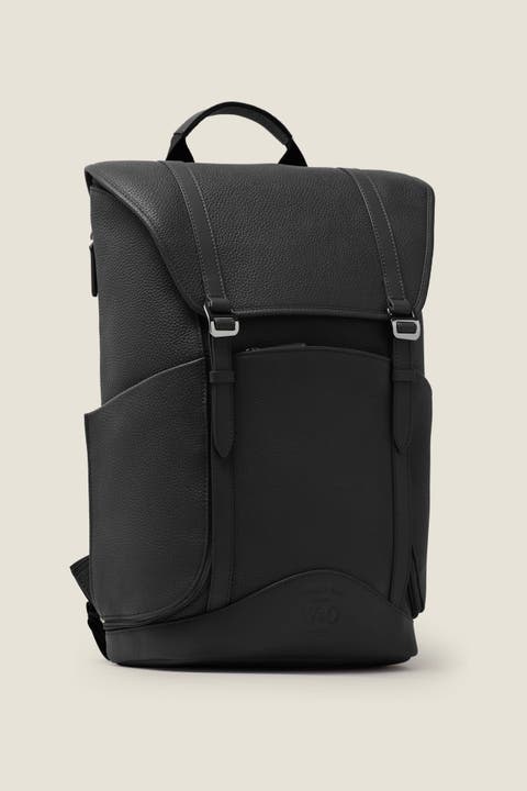 Wings Lightweight Minimalist Leather Travel Backpack