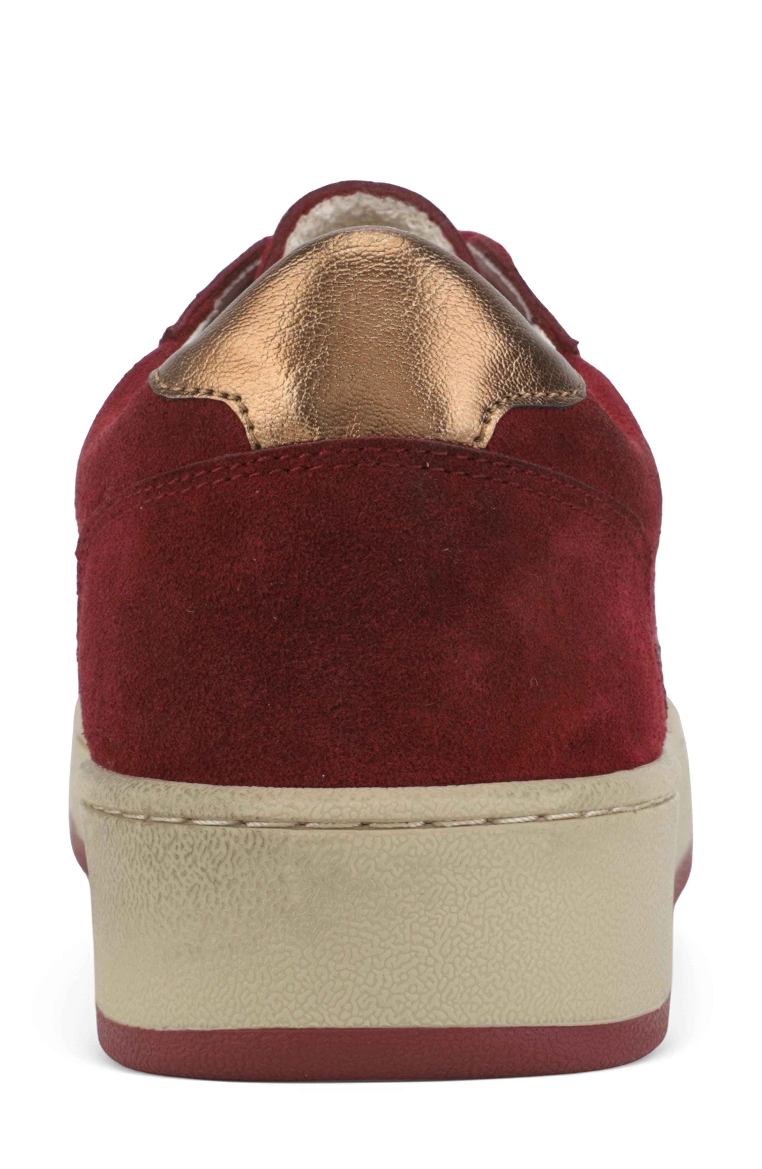 Eleanor Star Sneaker, Alternate, color, BURGUNDY