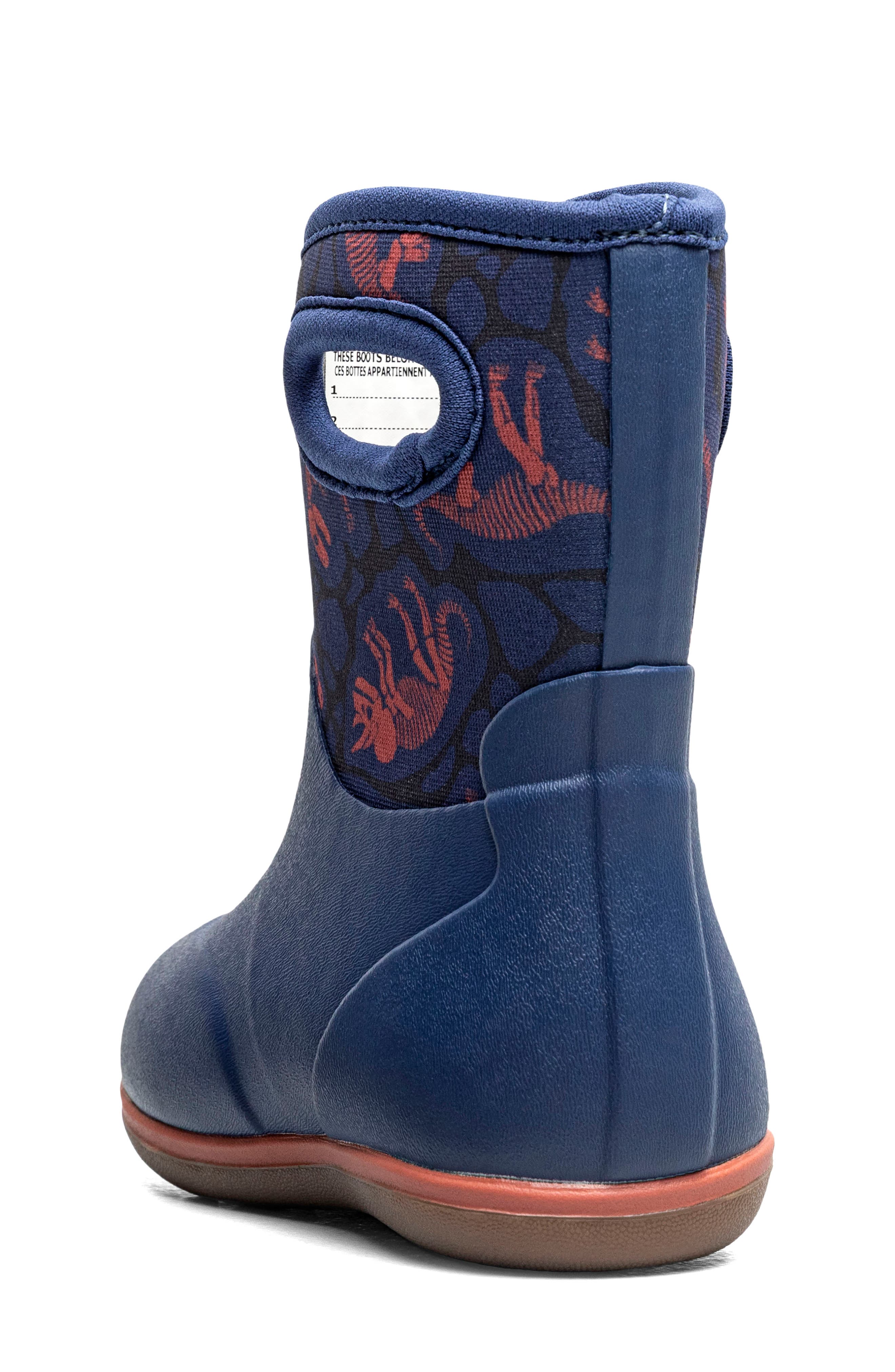 Kids' Baby Classic Archaeology Waterproof Rain Boot, Alternate, color, NAVY MULTI