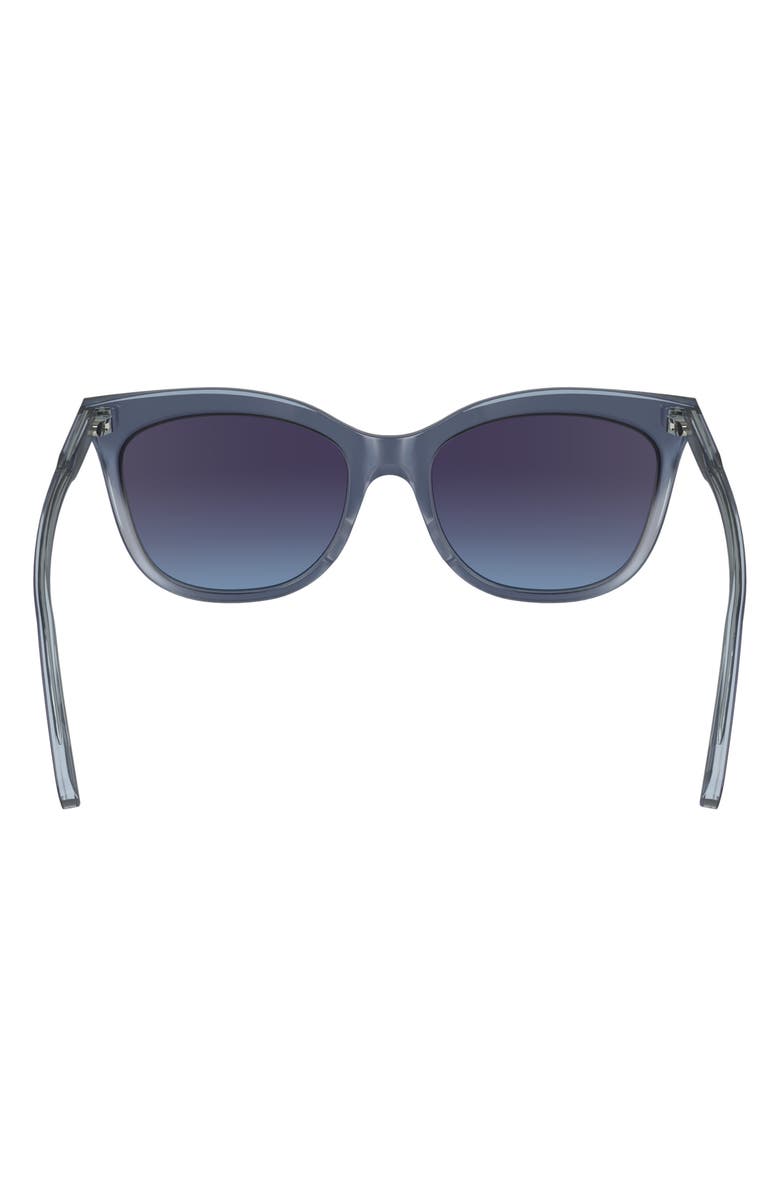 Longchamp 53mm Gradient Cat Eye Sunglasses, Alternate, color, Avio/Crystal