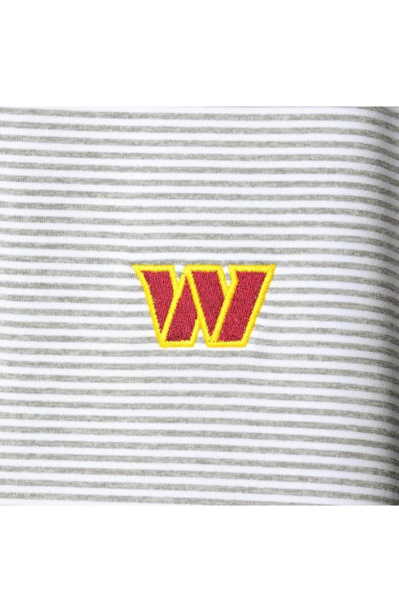 vineyard vines Women's Vineyard Vines Heather Gray Washington Commanders Sankaty Shep Half-Zip Pullover Top, Alternate, color, 