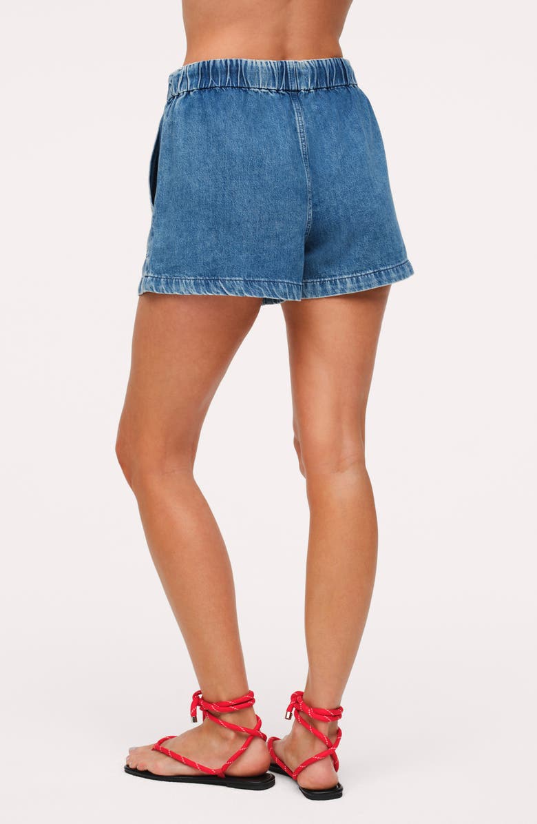 nuuds Tie Waist Denim Shorts, Alternate, color, June