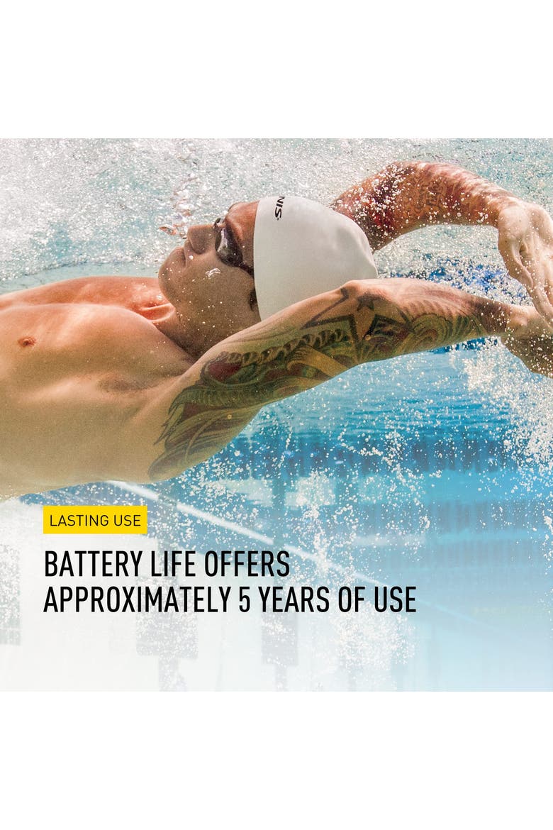 Waterproof Stopwatch for Swim Training 100 Split Memory Stroke Rate Mode Easy Read Display, Alternate, color, Black