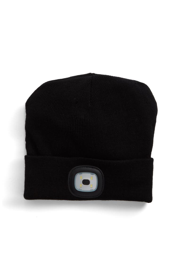 Design Store X-Cap Light Up Hat, Main, color, BLACK