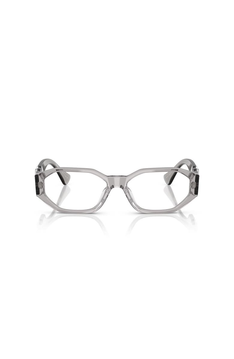 Versace 56mm Irregular optical glasses, Alternate, color, Grey