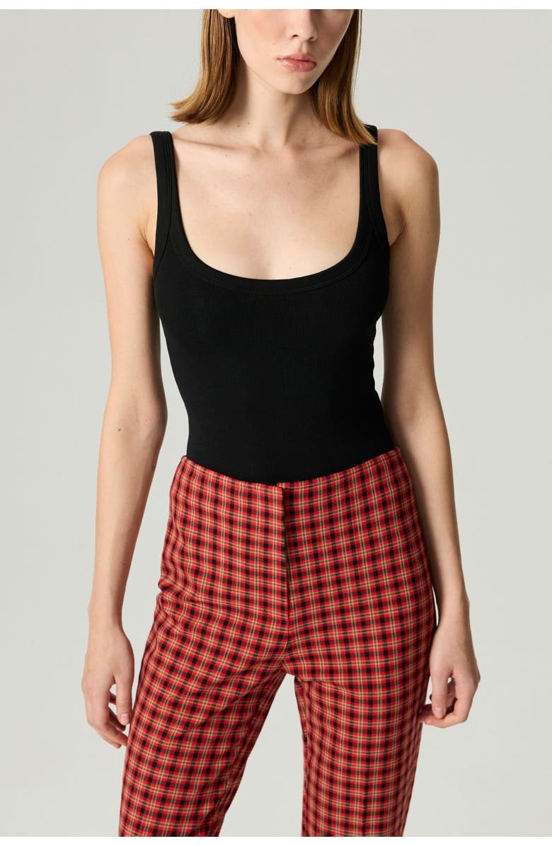 Nocturne Plaid Slit-Hem Pants, Alternate, color, Multi-Colored