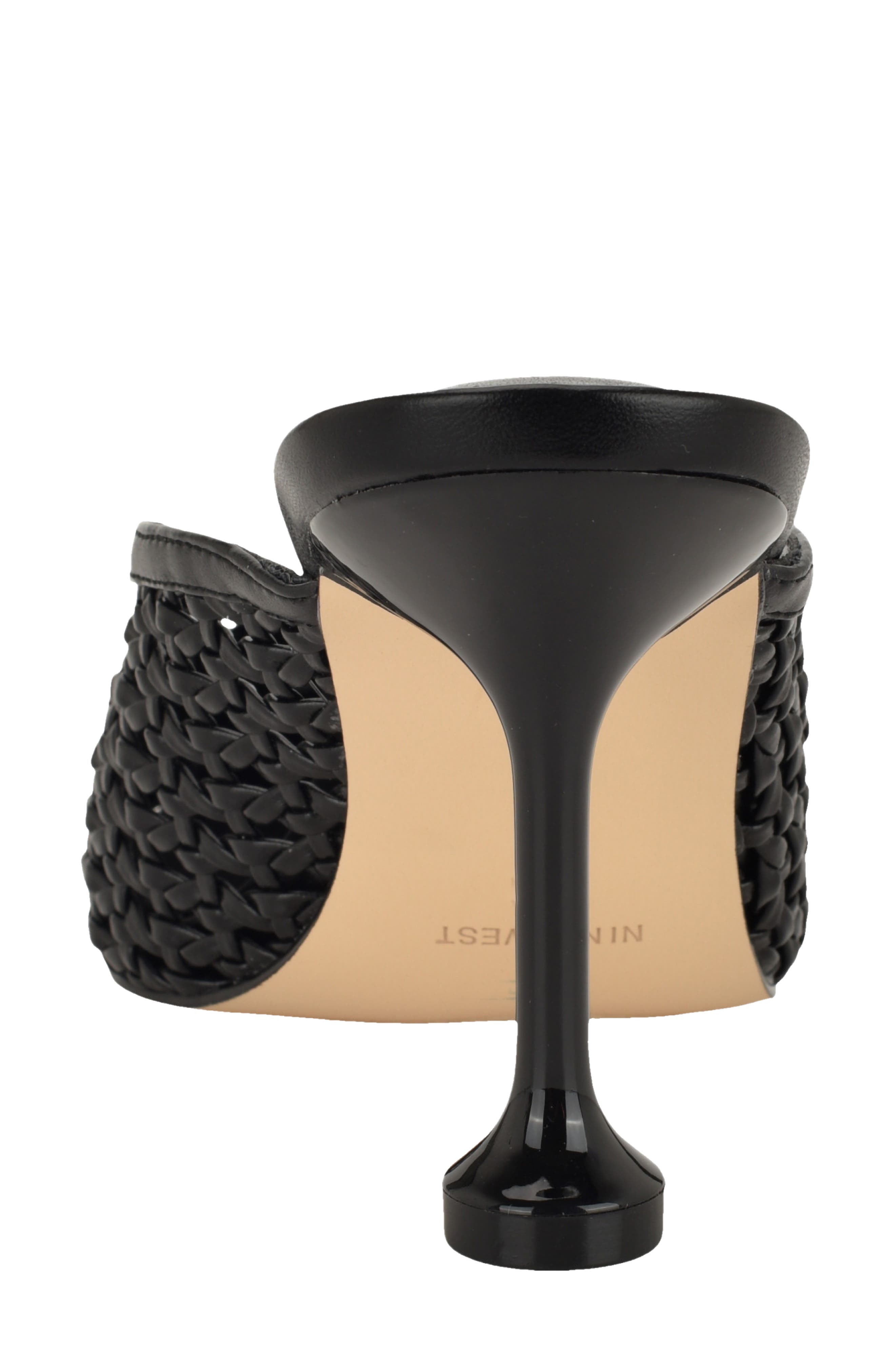 Nine West Grasso Woven Mule, Alternate, color, Black