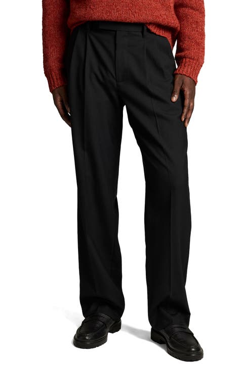 Louie Double Pleated Refined Twill Trousers