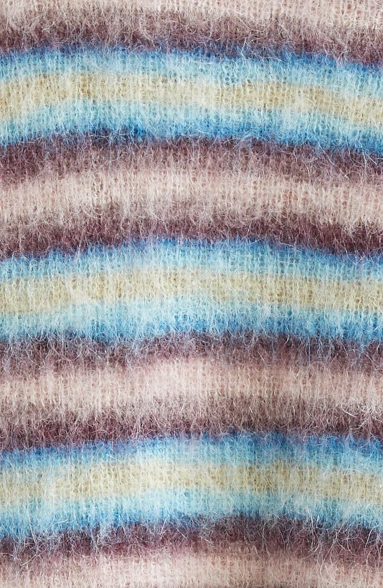 ZANKOV Lewis Stripe Mohair & Alpaca Blend Sweater, Alternate, color, Quartz Multi