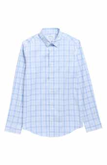 Calvin Klein Kids' Plaid Stretch Button-Up Shirt